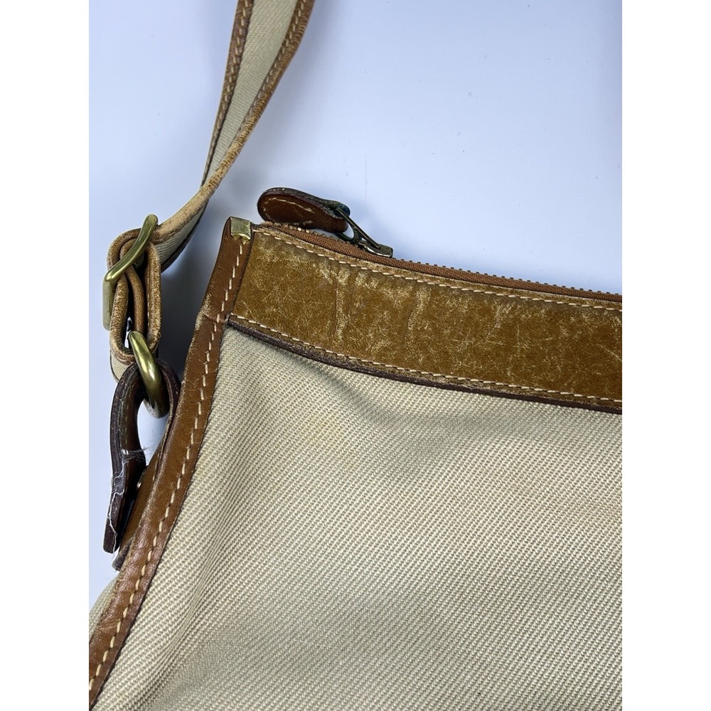 Vintage Ghurka No 10 The Envoy Canvas Leather Shoulder Bag Marley Hodgson USA - Picture 7 of 9